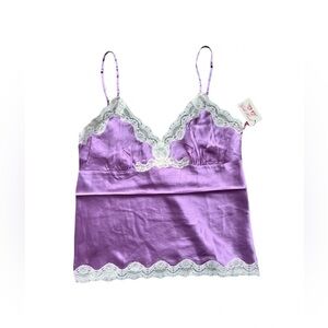 Gold Hawk Orchid Washable Silk & Lace Cami Large